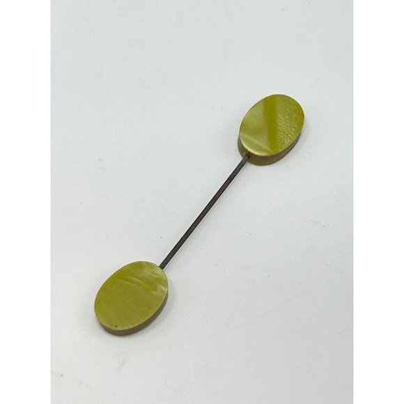 Art Deco Jabot Pin Vintage Antique Plastic Celluloid Collectible Accessories - Picture 2 of 6